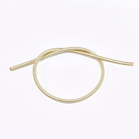 Round Purl Nylon Thread Cord, Metallic Cord, Gold 455mm long, 5mm Round Purl Nylon Thread Cord, Metallic Cord, Gold 455mm long, 5mm