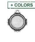 Round Vintage Setting for 12mm Pendant Round Vintage Setting for 12mm Pendant