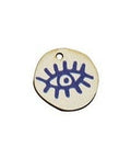 Round Wooden Pendant with Eye, 18mm Round Wooden Pendant with Eye, 18mm