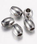 (SB5248) 304 Stainless Steel Spacer Beads, Barrel, Stainless Steel 5MM (10 PCS) 304 Stainless Steel Spacer Beads, Barrel, Stainless Steel Color Size: about 4mm in diameter, 5mm long, hole: 1.8mm.