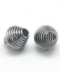 (SB5253) 304 Stainless Steel Spring Beads, Coil Beads, Bicone, Stainless Steel 10MM (5 PCS) 304 Stainless Steel Spring Beads, Coil Beads, Bicone, Stainless Steel Color Size: about 10mm wide, 11mm long, hole: 3.5mm