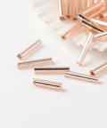 (SB5720D) FGB® Silver Lined Glass Bugle Beads, Grade A, MistyRose 9MM (+/-28 GMS) FGB® Silver Lined Glass Bugle Beads, Grade A, MistyRose Size: about 1.8~2mm in diameter, 9mm long, hole: 0.5mm.