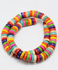 (SB6040B) Synthetic Turquoise Beads Strands, Heishi Beads, Dyed, 8mm Synthetic Turquoise Beads Strands, Heishi Beads, Dyed, Flat Round/Disc, Colorful Size: about 8mm in diameter, 4mm thick, hole: 1mm, about 110pcs/strand, 15.75".