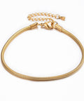 (SB6612A) 304 Stainless Steel Snake Chain Bracelets, Golden (200mm)  extension: 65mm 304 Stainless Steel Snake Chain Bracelets, Golden Size: about 7-7/8"(200mm) long, 2.5mm wide, chain extension: 65mm
