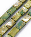 (SB8021-167) Natural Freshwater Shell Beads  Rectangle, Olive Drab, 15x10x3~4mm (SB8021-167) Natural Freshwater Shell Beads  Rectangle, Olive Drab, 15x10x3~4mm