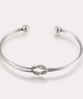 (SB8117-18P) 304 Stainless Steel Cuff Bracelets, Knot, 4.7x6.3cm (1 PC) (SB8117-18P) 304 Stainless Steel Cuff Bracelets, Knot, 4.7x6.3cm (1 PC)