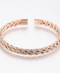 (SB8203-RG) 304 Stainless Steel Cuff Bangles Torque Bangles, Rose Gold (1 PC) (SB8203-RG) 304 Stainless Steel Cuff Bangles Torque Bangles, Rose Gold (1 PC)