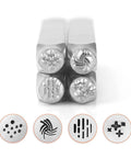(SC15K-AN-4PC) 6mm Texture Stamp Pack, Series 3 (1 SET) (SC15K-AN-4PC) 6mm Texture Stamp Pack, Series 3 (1 SET)