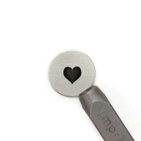 (SCS150054) Heart Signature Design Stamp, 6mm (1 PC) (SCS150054) Heart Signature Design Stamp, 6mm (1 PC)