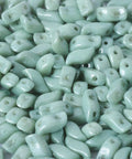 (SD-03000-14459) STORMDUO 3 X 7 MM CHALK WHITE TEAL LUSTER STORMDUO 3 X 7 MM CHALK WHITE TEAL LUSTER
