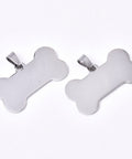 (SD7847-40) 304 Stainless Steel Pendants, Laser Cut, Dog Bone,  23x40mm (2 PCS) (SD7847-40) 304 Stainless Steel Pendants, Laser Cut, Dog Bone,  23x40mm (2 PCS)