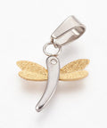(SD7903GP) 304 Stainless Steel Pendant Rhinestone, Dragonfly, 17mm (2 PCS) (SD7903GP) 304 Stainless Steel Pendant Rhinestone, Dragonfly, 17mm (2 PCS)