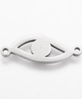 (SE5262) 304 Stainless Steel Links, Polishing, Eye, Stainless Steel Color 25MM (1 PC) 304 Stainless Steel Links, Polishing, Eye, Stainless Steel Color Size: about 25mm wide, 9mm long, 1.4mm thick, hole: 1.5mm.