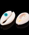 (SE6470A) Cowrie Shell Beads, with Enamel, Eye, SeaGreen Size: about 20~25mm long (5 PCS) Cowrie Shell Beads, with Enamel, No Hole/Undrilled, Eye, SeaGreen Size: about 20~25mm long, 14~16mm wide, 5~7mm thick.