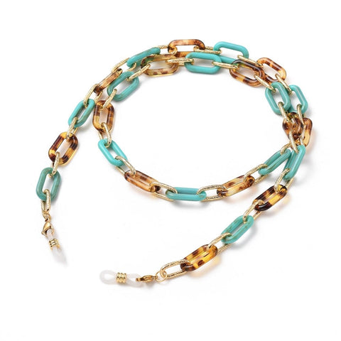 (SE7361-02) DARK TURQUOISE (SE7361-X) Eyeglasses Chains, Neck Strap for Eyeglasses,  Dark Turquoise (73cm) (SE7361-X) Eyeglasses Chains, Neck Strap for Eyeglasses,  Dark Turquoise (73cm)