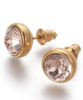 (SE7556-04G) ROSY BROWN (SE7556-X) 304 Stainless Steel Ear Studs, Flat Round, Golden, 10x17mm (1 PAIR) (SE7556-X) 304 Stainless Steel Ear Studs, Flat Round, Golden, 10x17mm (1 PAIR)