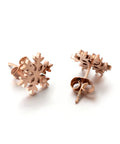 (SE7736-RG) 304 Stainless Steel Hypoallergenic Earrings, Snowflake, Rose Gold (1 PAIR) (SE7736-RG) 304 Stainless Steel Hypoallergenic Earrings, Snowflake, Rose Gold (1 PAIR)