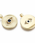 (SE8504-G) Brass Micro Pave Blue Cubic Zirconia Real 18K Gold Plated 21.5mm (2 PCS) (SE8504-G) Brass Micro Pave Blue Cubic Zirconia Real 18K Gold Plated 21.5mm (2 PCS)