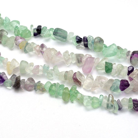NATURAL FLOURITE Semi-Precious Natural Chip Beads, 5~8mm Semi-Precious Natural Chip Beads 5–8mm – Genuine Gemstone Strands | Balzar Crafts Cyprus