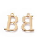 Β (SG7385-ALL) 304 Stainless Steel Charms, Greek Alphabet, 14mm 304 Stainless Steel Charms, Greek Alphabet, 14mm
