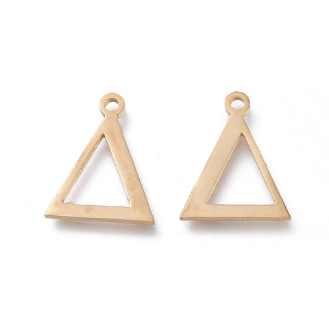 Δ (SG7385-ALL) 304 Stainless Steel Charms, Greek Alphabet, 14mm 304 Stainless Steel Charms, Greek Alphabet, 14mm