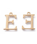 Ε (SG7385-ALL) 304 Stainless Steel Charms, Greek Alphabet, 14mm 304 Stainless Steel Charms, Greek Alphabet, 14mm