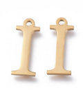 Ι (SG7385-ALL) 304 Stainless Steel Charms, Greek Alphabet, 14mm 304 Stainless Steel Charms, Greek Alphabet, 14mm