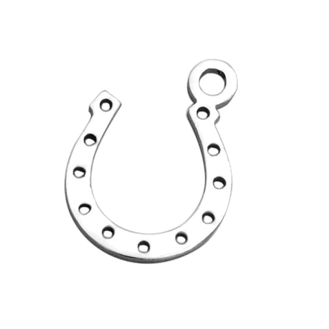 (SH4718) 304 Stainless Steel Charms, Horse Shoe 304 Stainless Steel Charms, Horse Shoe, Stainless Steel 