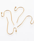(SH6022) 304 Stainless Steel Earring Hooks, Golden Size: about 12mm  (4 PCS) 304 Stainless Steel Earring Hooks, Golden Size: about 12mm wide, 21mm long, 2mm thick; Pin: 0.8mm.
