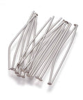 (SH6479A) 304 Stainless Steel Head Pins, about 25mm long  (10 GMS) 304 Stainless Steel Head Pins, Stainless Steel Color Size: about 25mm long, 0.6mm thick, head: 1.5mm.