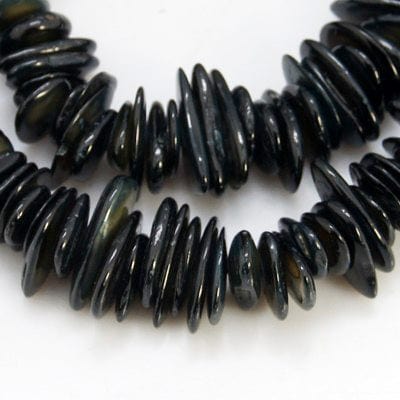 BLACK (SH6535X) Natural Shell Beads Strands, Dyed, Chips, 3~7mm wide (1 STR) Natural Shell Beads Strands, Dyed, Chips, Red Size: about 3~7mm wide, 6~15mm long, 1~3mm thick, hole: 1mm