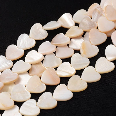 Shell Hearts, 15mm Shell Hearts, 15mm