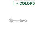 (SILV-7820X) Silver 925 Connector Arrow 18x4mm (2 PCS) (SILV-7820X) Silver 925 Connector Arrow 18x4mm (2 PCS)