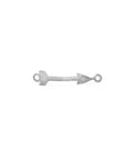 (SILV-7820X) Silver 925 Connector Arrow 18x4mm (2 PCS) (SILV-7820X) Silver 925 Connector Arrow 18x4mm (2 PCS)