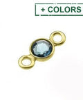 SILVER 925 4MM SET LONDON BLUE TOPAZ BRIOLETTES 2 RINGS SILVER 925 4MM SET LONDON BLUE TOPAZ BRIOLETTES 2 RINGS