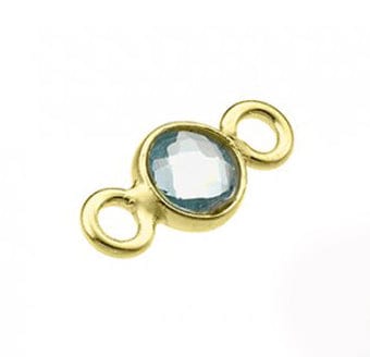 SILVER 925 - 3 MICRON GOLD PLATED (925-L117-3GP) SILVER 925 4MM SET SKY BLUE TOPAZ HYDROTHERMAL QUARTZ 2 RINGS SILVER 925 4MM SET SKY BLUE TOPAZ HYDROTHERMAL QUARTZ 2 RINGS