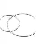 SILVER 925 (925-ER80-S) SILVER 925 - 5 & 10MM ENTWINED RINGS SILVER 925 - 5 & 10MM ENTWINED RINGS
