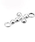 SILVER 925 Silver 925 7X5,5mm Cross Pendants Semi Bead, 2mm 2 RINGS Silver 925 7X5,5mm Cross Pendants Semi Bead, 2mm 2 RINGS