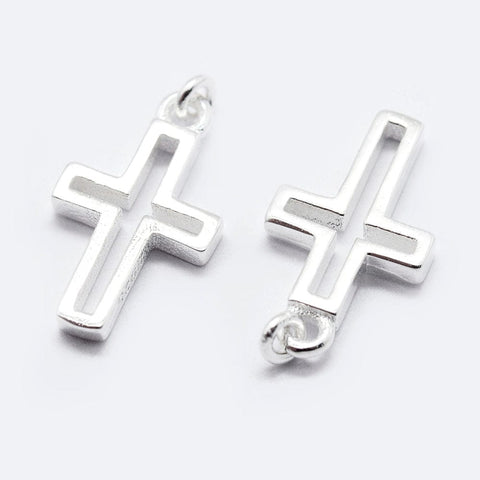 Silver 925 Cross Pendant, 12.5mm Silver 925 Cross Pendant, 12.5mm