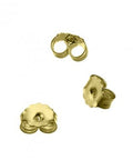 3 MICRON GOLD PLATED Silver 925 Earring Butterfly Backs 5mm Silver 925 Earring Butterfly Backs 5mm