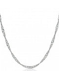 SILVER Silver 925, Water Wave Twisted Chain, 40cm Silver 925, Water Wave Twisted Chain, 40cm