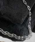 SILVER Simple Geometry Hollow Chain 925 Sterling Silver Choker Necklace 40cm Simple Geometry Hollow Chain 925 Sterling Silver Choker Necklace 40cm