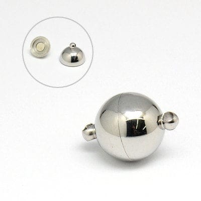 (SL5393) 304 Stainless Steel Magnetic Clasps, Round, Stainless Steel Color 23MM 304 Stainless Steel Magnetic Clasps, Round, Stainless Steel Color Size: about 16mm wide, 23mm long, hole: 2mm.