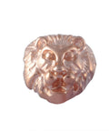 (SL6015) 304 Stainless Steel Beads, Lion Head, Rose Gold Size: about 11mm long 304 Stainless Steel Beads, Lion Head, Rose Gold Size: about 11mm long, 11mm wide, 8mm thick, hole: 1.5mm