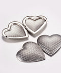 (SL8242-11P) 304 Stainless Steel Locket Pendants, Photo / Heart, 39mm wide (2 PCS) (SL8242-11P) 304 Stainless Steel Locket Pendants, Photo / Heart, 39mm wide (2 PCS)