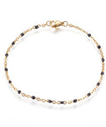 (SN6767B) 304 Stainless Steel , Cable Chain Bracelets, with Enamel, Black bracelet: about (20~20.6cm) (SN6767B) 304 Stainless Steel , Cable Chain Bracelets, with Enamel, Black bracelet: about (20~20.6cm)