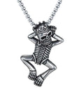 (SP5613) 304 Stainless Steel Big Pendants, Skull, Antique Silver 52.4mm 304 Stainless Steel Big Pendants, Skull, Antique Silver Size: about 52.4mm long(including clasps), 32mm wide.