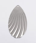 (SP6034) 304 Stainless Steel Pendants, Drop, Stainless Steel Color Size: about 24.5mm wide, 45mm (2 PCS) 304 Stainless Steel Pendants, Drop, Stainless Steel Color Size: about 24.5mm wide, 45mm long, 1mm thick, hole: 1.2mm.