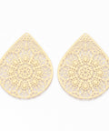 (SP6567A) 304 Stainless Steel Filigree Joiners,MakingTeardrop, about 48mm long, 39mm wid (2 PCS) (SP6567A) 304 Stainless Steel Filigree Joiners,MakingTeardrop, about 48mm long, 39mm wid (2 PCS)