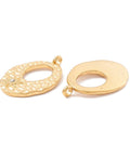 (SP8665-G) Ion Plating(IP) 304 Stainless Steel Pendant Golden 18.5x26.5mm (2 PCS) (SP8665-G) Ion Plating(IP) 304 Stainless Steel Pendant Golden 18.5x26.5mm (2 PCS)